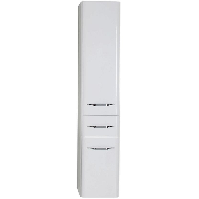 Шкаф пенал Aquanet Виченца 36 196964 Белый глянец