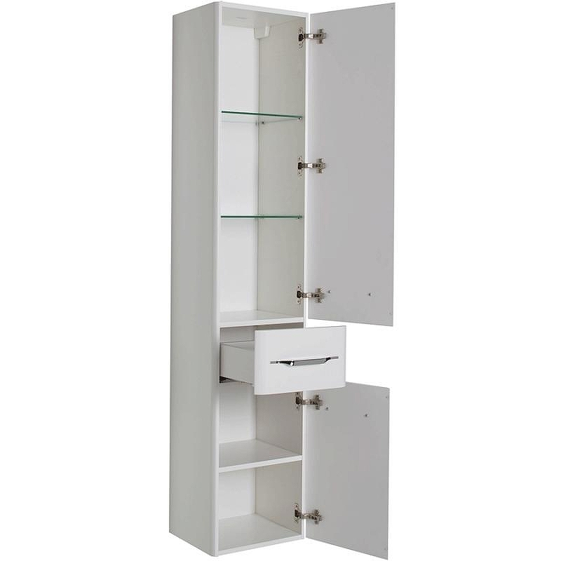 Шкаф пенал Aquanet Виченца 36 196964 Белый глянец, купить, цена, заказать, магазин, доставка, скидка, промокод, купить, цена, заказать, магазин, доставка, скидка, промокод