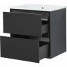Тумба под раковину Aquanet Милан 65 306379 подвесная Черный глянец, купить, цена, заказать, магазин, доставка, скидка, промокод, купить, цена, заказать, магазин, доставка, скидка, промокод