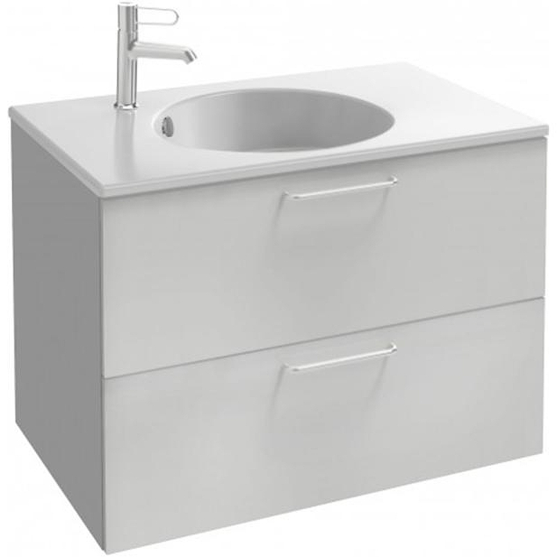 Тумба под раковину Jacob Delafon Odeon Rive Gauche 80 EB2522-R5-N18 подвесная Белая ручки Хром, купить, цена, заказать, магазин, доставка, скидка, промокод, купить, цена, заказать, магазин, доставка, скидка, промокод