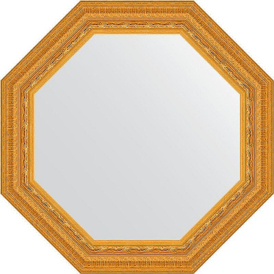 Зеркало Evoform Octagon 65х65 BY 3764 в багетной раме - Сусальное золото 80