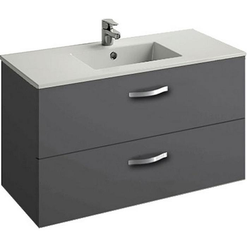 Тумба под раковину Jacob Delafon Ola 100 EB392RU-N14 подвесная Серый антрацит, купить, цена, заказать, магазин, доставка, скидка, промокод, купить, цена, заказать, магазин, доставка, скидка, промокод