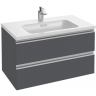 Тумба под раковину Jacob Delafon Vox 80 EB2028-RA-442 подвесная Серый антрацит, купить, цена, заказать, магазин, доставка, скидка, промокод, купить, цена, заказать, магазин, доставка, скидка, промокод