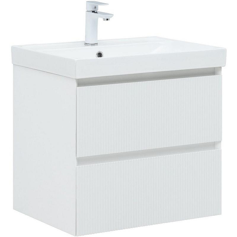 Тумба под раковину Aquanet Альтера 60 337154 подвесная Белая матовая, купить, цена, заказать, магазин, доставка, скидка, промокод, купить, цена, заказать, магазин, доставка, скидка, промокод