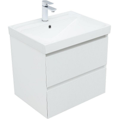 Тумба под раковину Aquanet Альтера 60 337154 подвесная Белая матовая