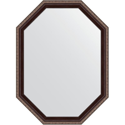 Зеркало Evoform Polygon 79х59 BY 7275 в багетной раме - Махагон с орнаментом 50