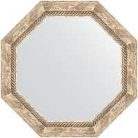 Зеркало Evoform Octagon 58х58 BY 7318 в багетной раме - Прованс с плетением 70, купить, цена, заказать, магазин, доставка, скидка, промокод, купить, цена, заказать, магазин, доставка, скидка, промокод
