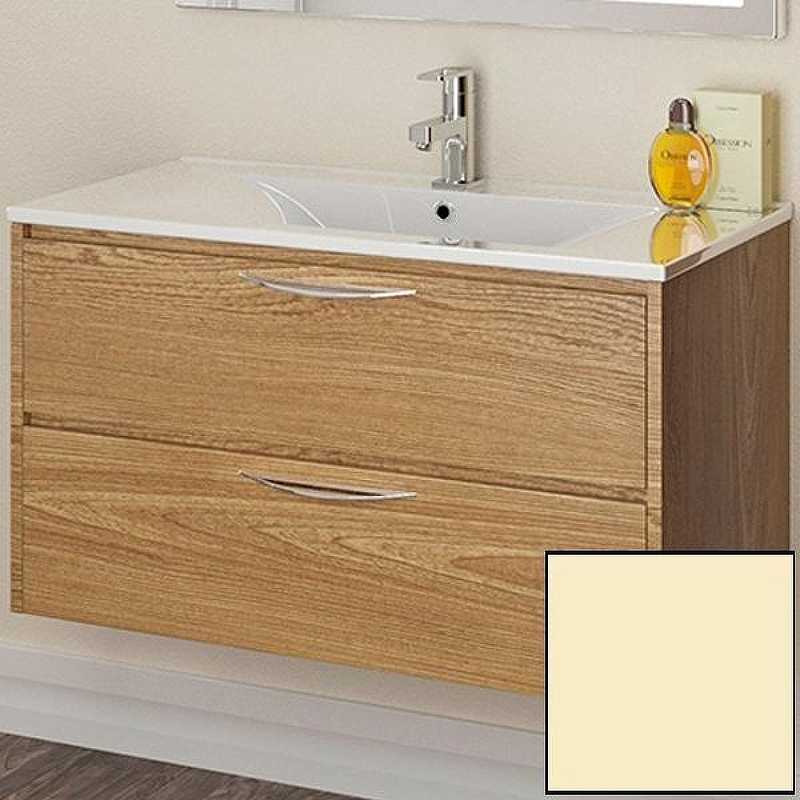 Тумба с раковиной SanVit Мэри-2 90 L kmery902 в цвете Ral подвесная Желтый глянец, купить, цена, заказать, магазин, доставка, скидка, промокод, купить, цена, заказать, магазин, доставка, скидка, промокод