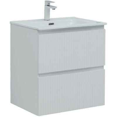 Тумба под раковину Aquanet Джейн 60 335422 подвесная Белая матовая