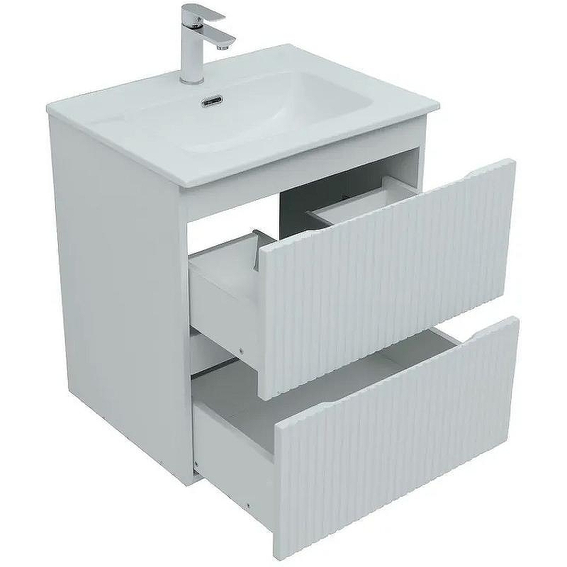 Тумба под раковину Aquanet Джейн 60 335422 подвесная Белая матовая, купить, цена, заказать, магазин, доставка, скидка, промокод, купить, цена, заказать, магазин, доставка, скидка, промокод