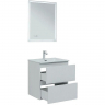 Тумба под раковину Aquanet Джейн 60 335422 подвесная Белая матовая, купить, цена, заказать, магазин, доставка, скидка, промокод, купить, цена, заказать, магазин, доставка, скидка, промокод