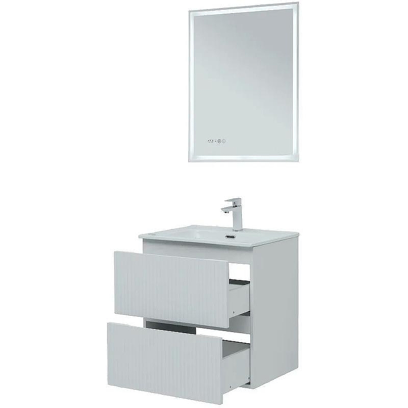 Тумба под раковину Aquanet Джейн 60 335422 подвесная Белая матовая, купить, цена, заказать, магазин, доставка, скидка, промокод, купить, цена, заказать, магазин, доставка, скидка, промокод