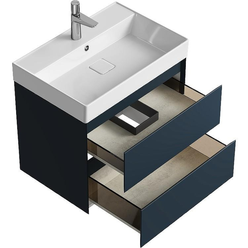 Тумба под раковину Aqwella Geometria 65 GE01652GRM подвесная Серая матовая, купить, цена, заказать, магазин, доставка, скидка, промокод, купить, цена, заказать, магазин, доставка, скидка, промокод