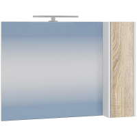 Зеркало со шкафом СанТа Меркурий 90 700460 с подсветкой Янтарное дерево Белое, купить, цена, заказать, магазин, доставка, скидка, промокод, купить, цена, заказать, магазин, доставка, скидка, промокод