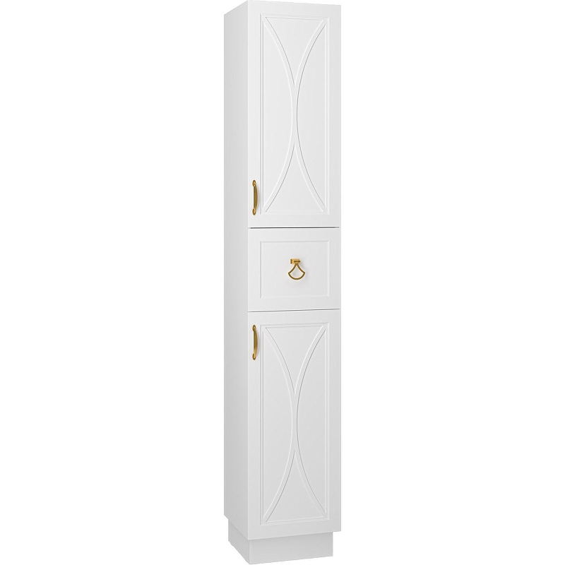 Шкаф пенал Misty Амбра 35 R П-Амб050-011П Белый матовый, купить, цена, заказать, магазин, доставка, скидка, промокод, купить, цена, заказать, магазин, доставка, скидка, промокод