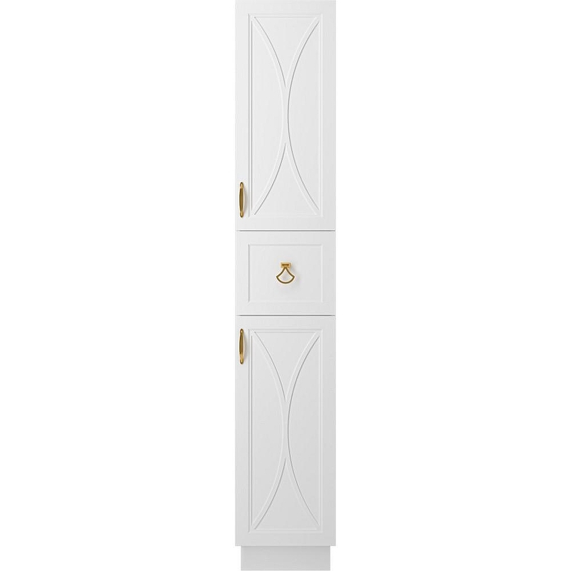 Шкаф пенал Misty Амбра 35 R П-Амб050-011П Белый матовый, купить, цена, заказать, магазин, доставка, скидка, промокод, купить, цена, заказать, магазин, доставка, скидка, промокод