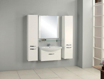 Шкаф пенал Aquaton Ария 1A134403AA010 подвесной Белый