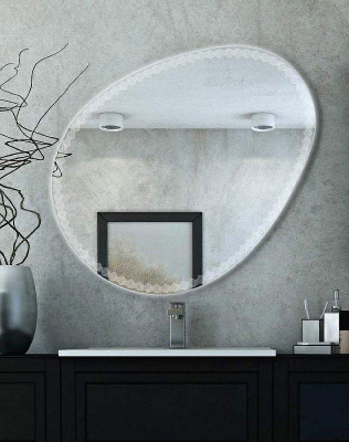 Зеркало Cezares 75 44777 с подсветкой с узором