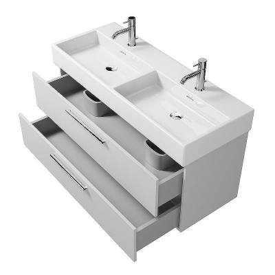 Тумба под раковину Creto Tivoli 120 Due 8-1393W подвесная Белая