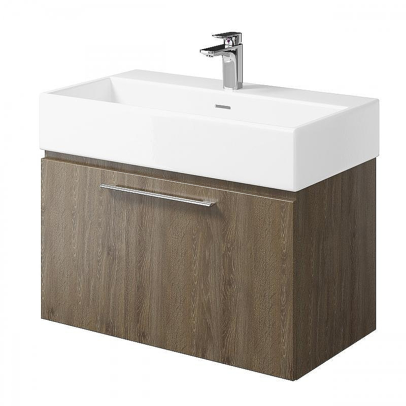 Тумба под раковину Creto Milano 80 5-1377TR подвесная Truffle, купить, цена, заказать, магазин, доставка, скидка, промокод, купить, цена, заказать, магазин, доставка, скидка, промокод