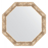Зеркало Evoform Octagon 68х68 BY 7321 в багетной раме - Прованс с плетением 70, купить, цена, заказать, магазин, доставка, скидка, промокод, купить, цена, заказать, магазин, доставка, скидка, промокод