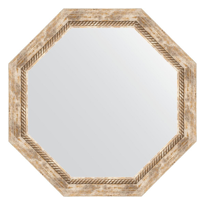 Зеркало Evoform Octagon 68х68 BY 7321 в багетной раме - Прованс с плетением 70
