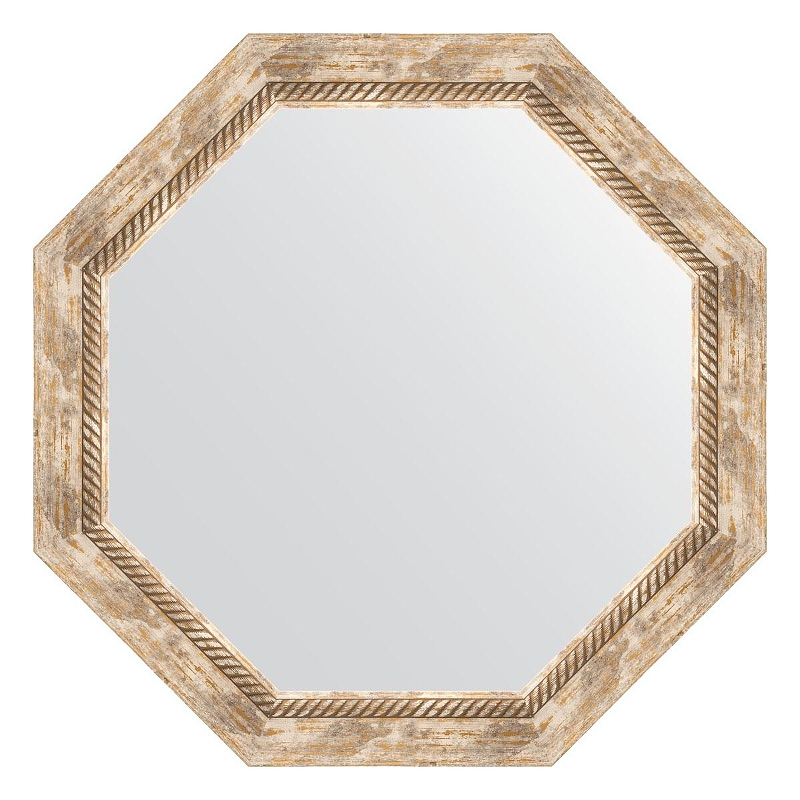 Зеркало Evoform Octagon 68х68 BY 7321 в багетной раме - Прованс с плетением 70, купить, цена, заказать, магазин, доставка, скидка, промокод, купить, цена, заказать, магазин, доставка, скидка, промокод