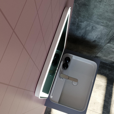 Зеркало Mixline Алон радиус 60 550269 с подсветкой с сенсорным выключателем