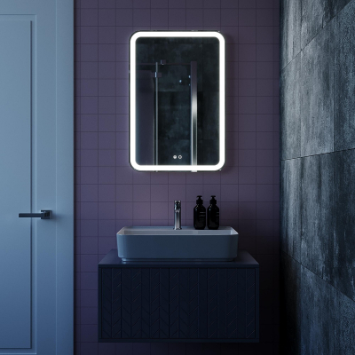 Зеркало Mixline Алон радиус 60 550269 с подсветкой с сенсорным выключателем