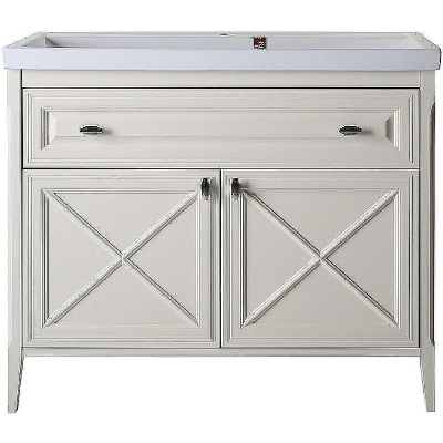 Комплект мебели для ванной ASB-Woodline Монте 100 Бежевый