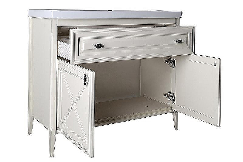 Комплект мебели для ванной ASB-Woodline Монте 100 Бежевый, купить, цена, заказать, магазин, доставка, скидка, промокод, купить, цена, заказать, магазин, доставка, скидка, промокод