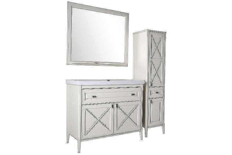 Комплект мебели для ванной ASB-Woodline Монте 100 Бежевый, купить, цена, заказать, магазин, доставка, скидка, промокод, купить, цена, заказать, магазин, доставка, скидка, промокод