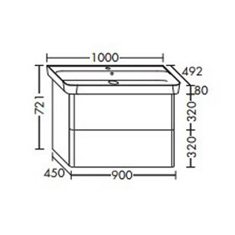 Тумба с раковиной Burgbad Iveo 100 SFEY100F2833G0169C0001*1 подвесная Белая глянцевая, купить, цена, заказать, магазин, доставка, скидка, промокод, купить, цена, заказать, магазин, доставка, скидка, промокод