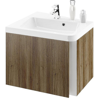 Тумба под раковину Ravak SD 10° 65 L X000000747 подвесная Темный орех