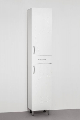 Шкаф пенал Style Line Эко Фьюжн 36 Белый глянец