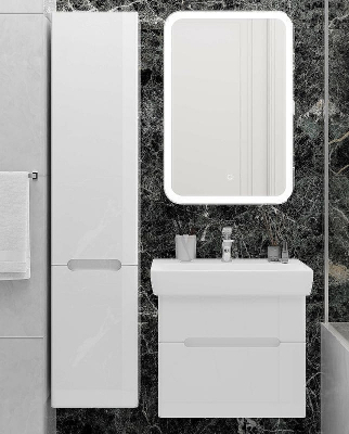 Тумба под раковину Laparet Accord 60 Acc.01.60/P/W подвесная Белая