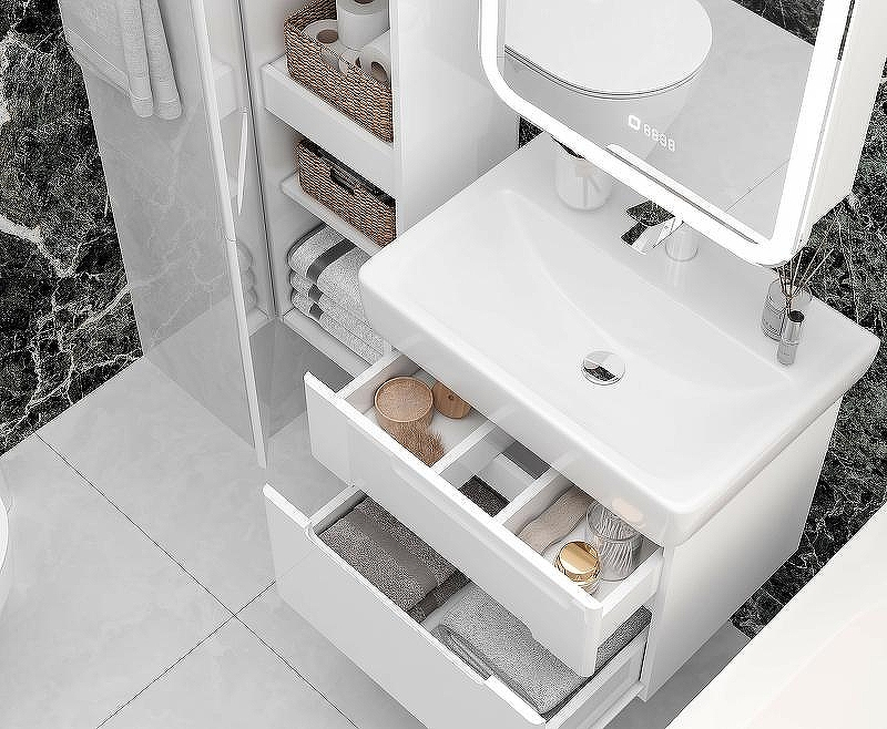 Тумба под раковину Laparet Accord 60 Acc.01.60/P/W подвесная Белая, купить, цена, заказать, магазин, доставка, скидка, промокод, купить, цена, заказать, магазин, доставка, скидка, промокод