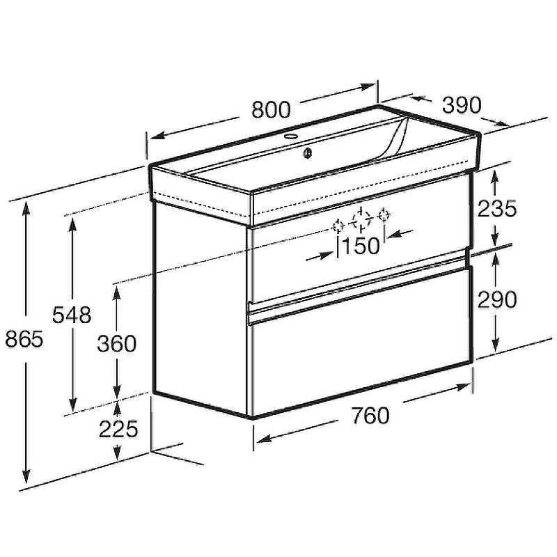 Тумба под раковину Roca Oleta 80 A857640501 подвесная Белая матовая, купить, цена, заказать, магазин, доставка, скидка, промокод, купить, цена, заказать, магазин, доставка, скидка, промокод