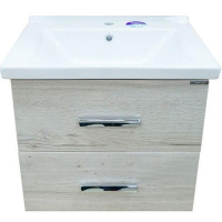 Тумба с раковиной Comforty Парма 60 00004143490 подвесная Дуб дымчатый, купить, цена, заказать, магазин, доставка, скидка, промокод, купить, цена, заказать, магазин, доставка, скидка, промокод