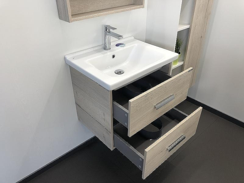 Тумба с раковиной Comforty Парма 60 00004143490 подвесная Дуб дымчатый, купить, цена, заказать, магазин, доставка, скидка, промокод, купить, цена, заказать, магазин, доставка, скидка, промокод