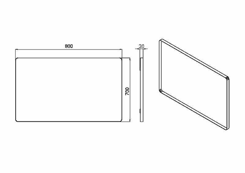Зеркало Boheme Armadi Art Vallessi 80 544/2 с подсветкой с сенсорным выключателем, купить, цена, заказать, магазин, доставка, скидка, промокод, купить, цена, заказать, магазин, доставка, скидка, промокод