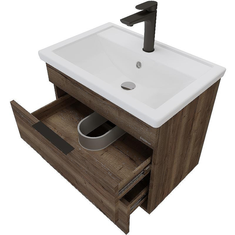 Тумба под раковину Grossman Форта 60 1060052 подвесная Темный дуб галифакс, купить, цена, заказать, магазин, доставка, скидка, промокод, купить, цена, заказать, магазин, доставка, скидка, промокод