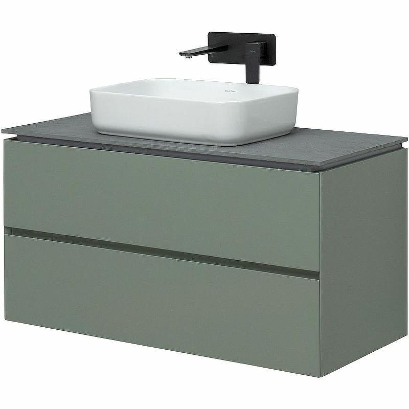 Тумба под раковину Allen Brau Infinity 100 1.21003.CGM подвесная Олива матовая, купить, цена, заказать, магазин, доставка, скидка, промокод, купить, цена, заказать, магазин, доставка, скидка, промокод