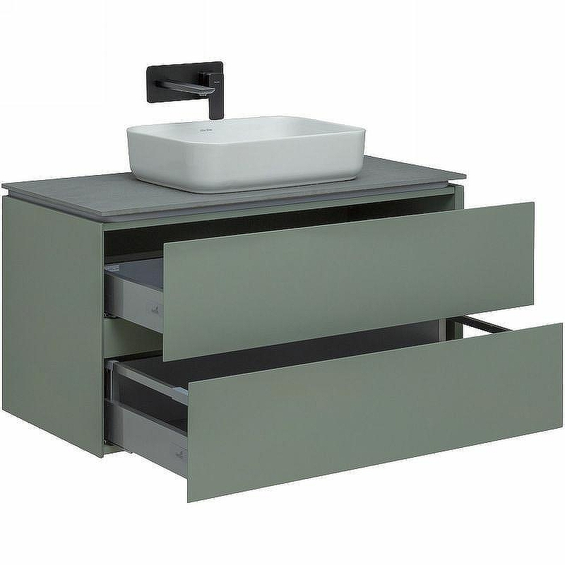 Тумба под раковину Allen Brau Infinity 100 1.21003.CGM подвесная Олива матовая, купить, цена, заказать, магазин, доставка, скидка, промокод, купить, цена, заказать, магазин, доставка, скидка, промокод