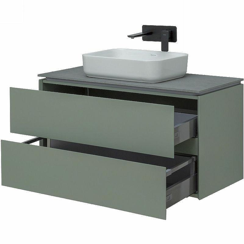 Тумба под раковину Allen Brau Infinity 100 1.21003.CGM подвесная Олива матовая, купить, цена, заказать, магазин, доставка, скидка, промокод, купить, цена, заказать, магазин, доставка, скидка, промокод