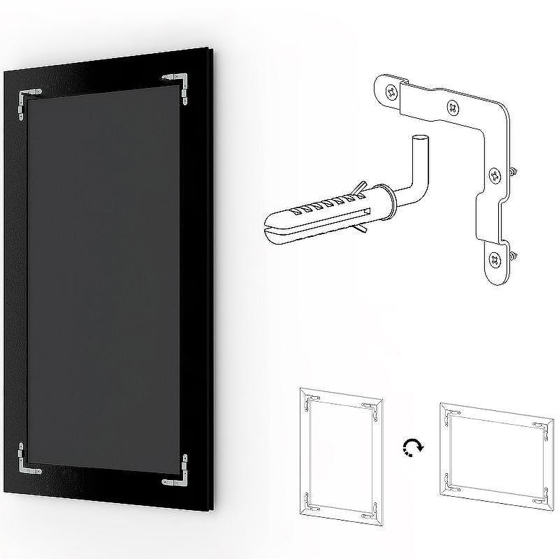 Зеркало Evoform Exclusive 171х111 BY 1219 с фацетом в багетной раме - Алюминий 61, купить, цена, заказать, магазин, доставка, скидка, промокод, купить, цена, заказать, магазин, доставка, скидка, промокод