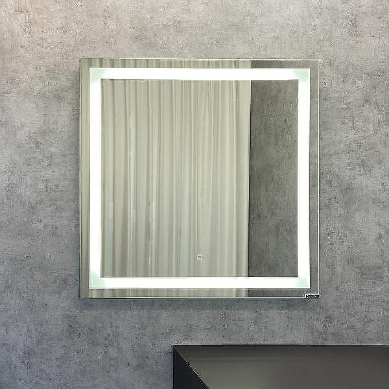 Зеркало Comforty Квадрат 75 00-00005258 с подсветкой с сенсорным выключателем, купить, цена, заказать, магазин, доставка, скидка, промокод, купить, цена, заказать, магазин, доставка, скидка, промокод