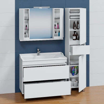 Тумба под раковину СанТа Марс 100 700298 Белый