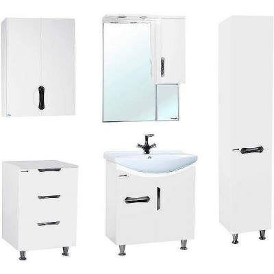 Шкаф пенал Bellezza Лагуна 35 R 4622107001016 Белый