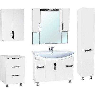 Шкаф пенал Bellezza Лагуна 35 R 4622107001016 Белый